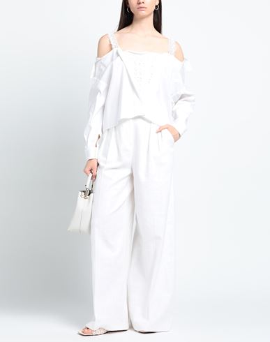 Maje Woman Top White Size 0 Cotton