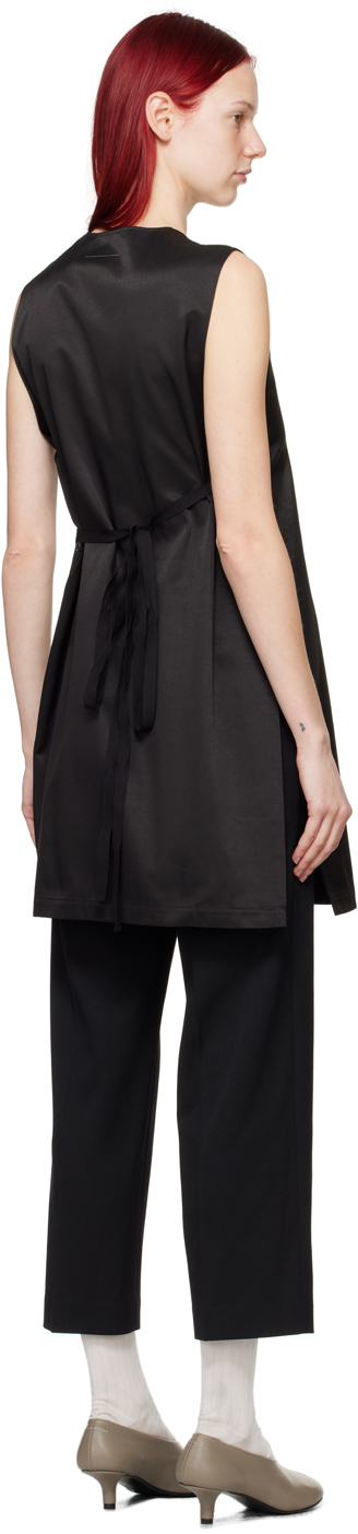 MM6 Maison Margiela Black Self-Tie Minidress
