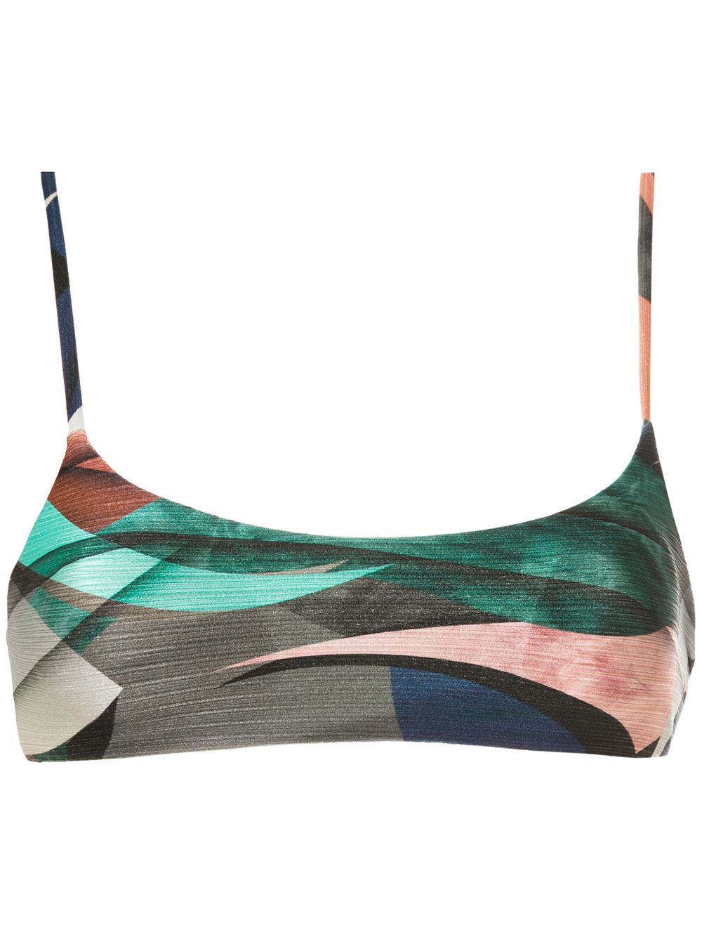 Cancun printed bikini top - Blue