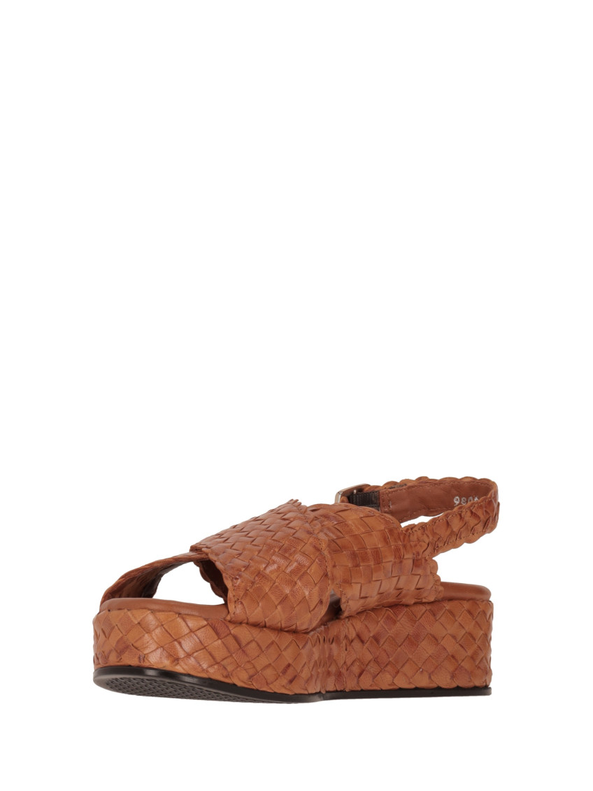Light Brown Braided Heels