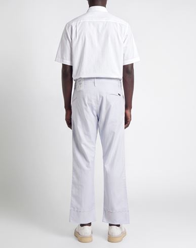 Man Pants Lilac Size 36 Cotton, Linen, Elastane