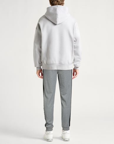 Man Pants Grey Size L Cotton, Polyester