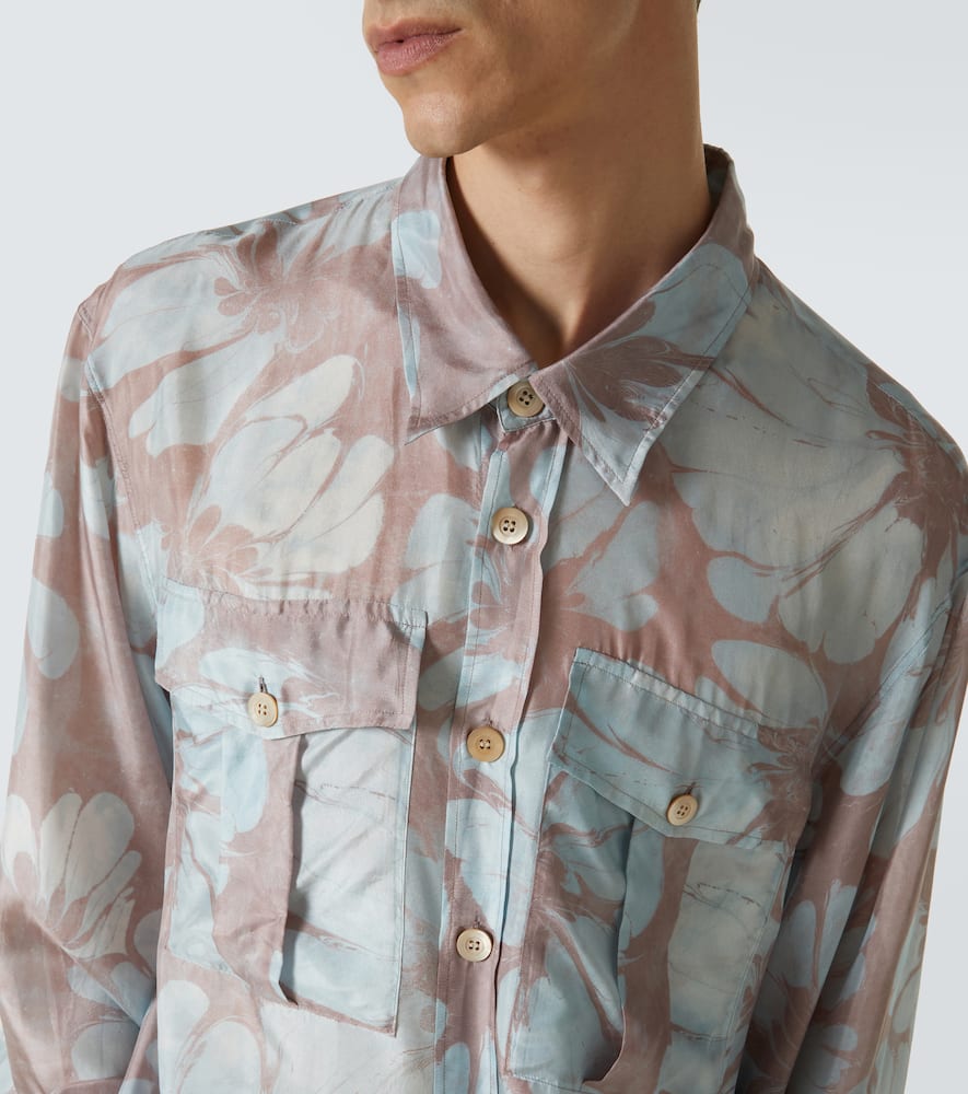 Floral silk shirt