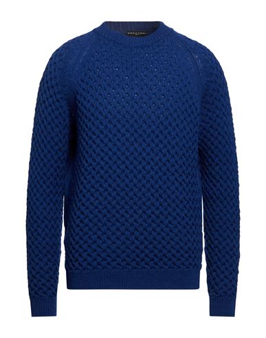 Man Sweater Bright blue Size XL Merino Wool