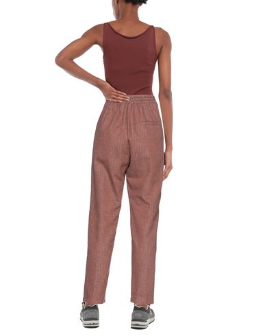 Soallure Woman Pants Brown Size 4 Cotton, Polyester