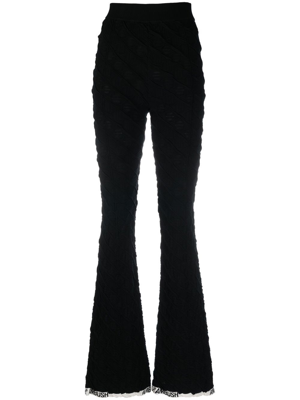 Monogram flared trousers