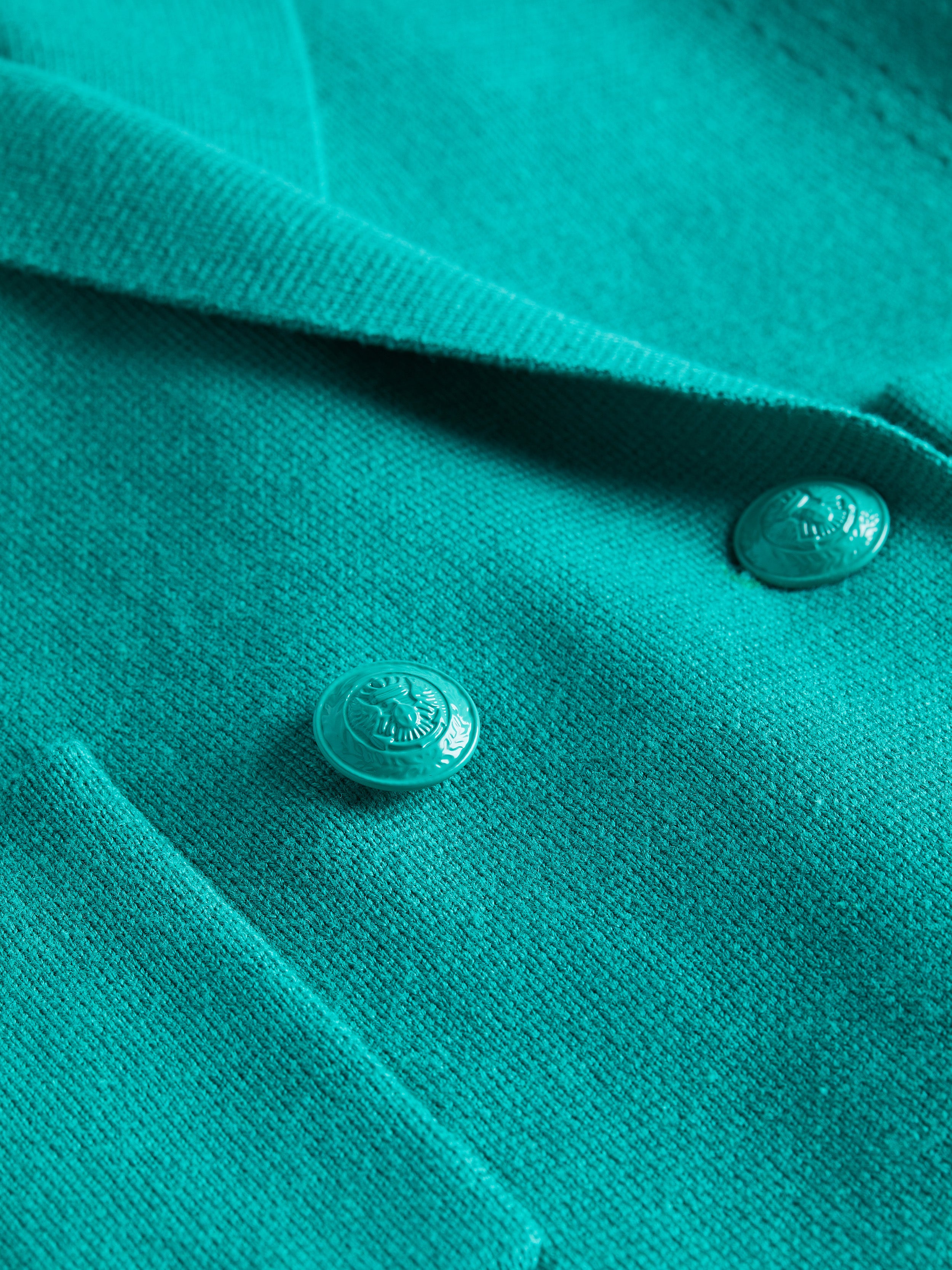 Sofia Knit Blazer In Bright Seafoam