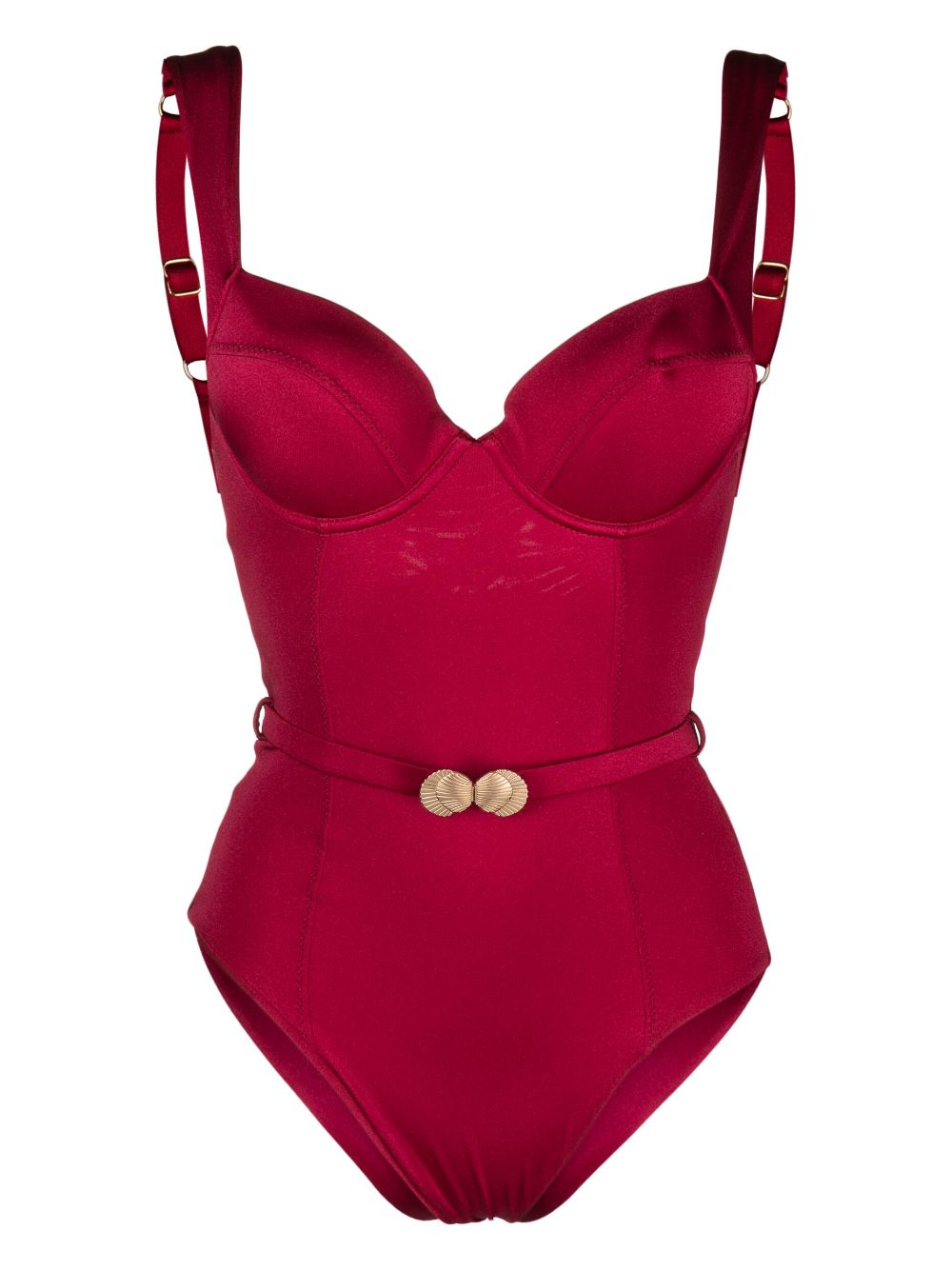Corset-style swimsuit - Pink