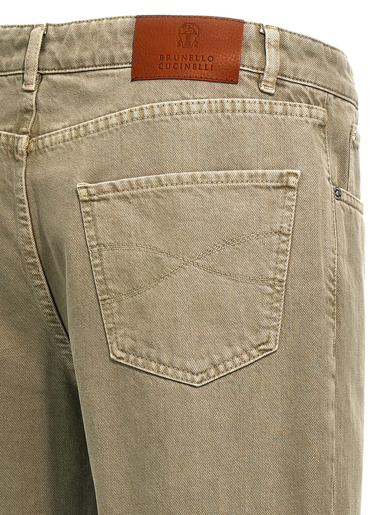 Straight-leg denim jeans - Green