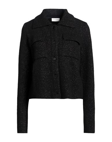 Woman Jacket Black Size 6 Acrylic, Polyamide, Virgin Wool, Metallic fiber, Elastane