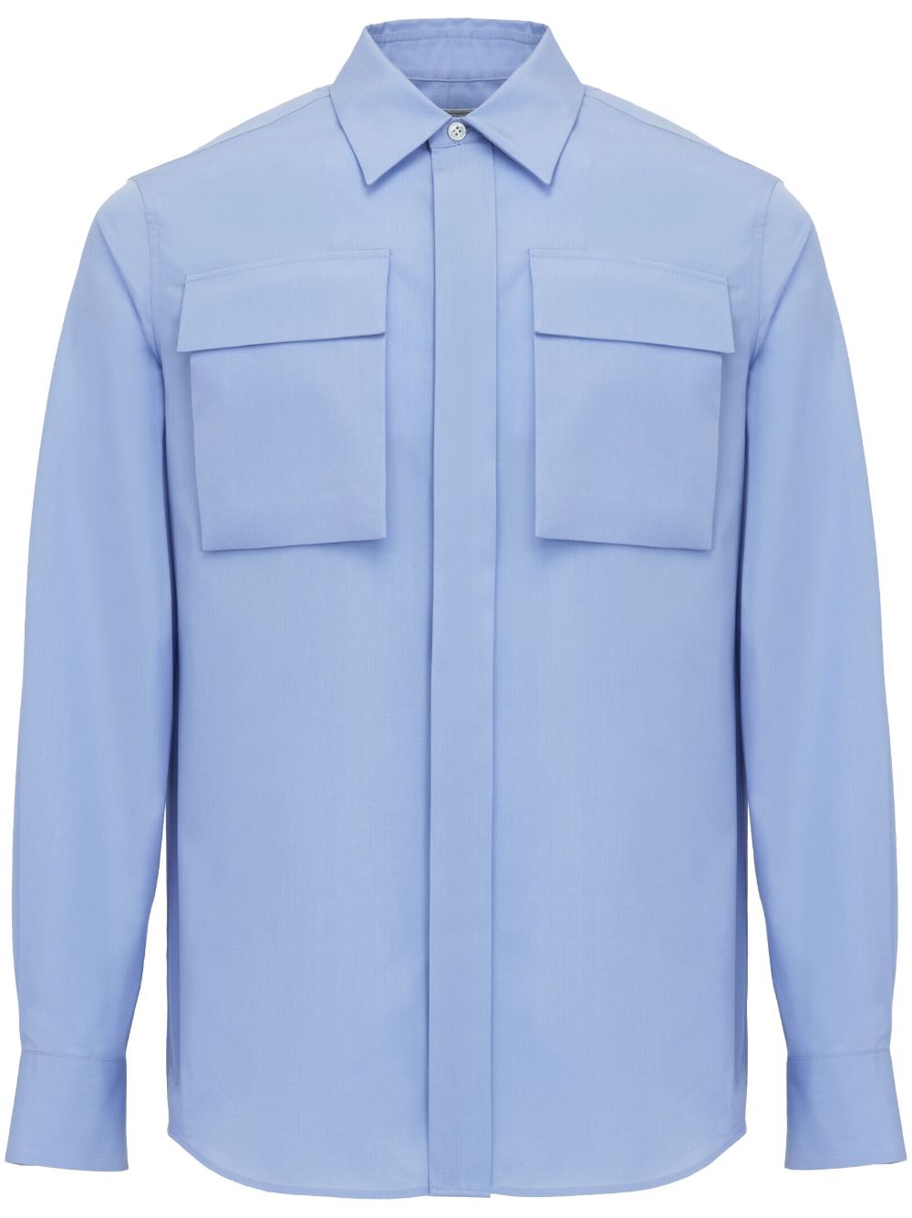 Military pocket cotton shirt - Blue