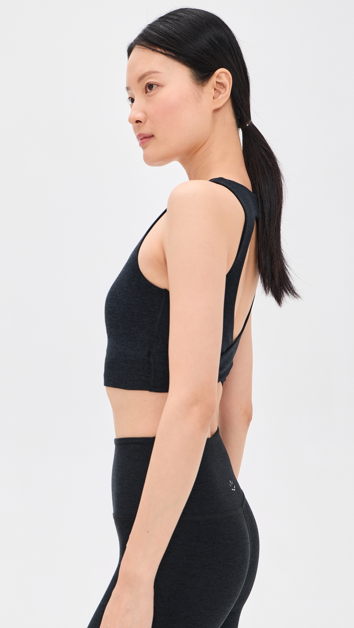 Spacedye Twister Cropped Tank Darkest Night