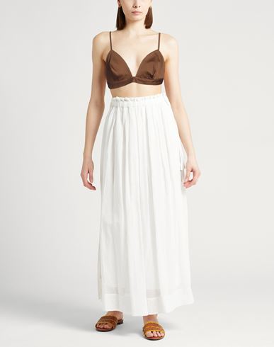 La Semaine Paris Woman Top Dark brown Size 6 Cotton, Elastane