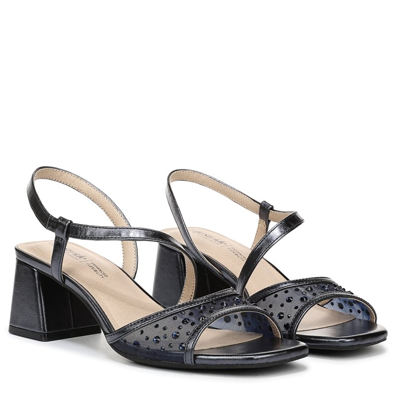 Women's Cheyenne Slingback Sandals (Lux Navy Mesh/Faux Leather)