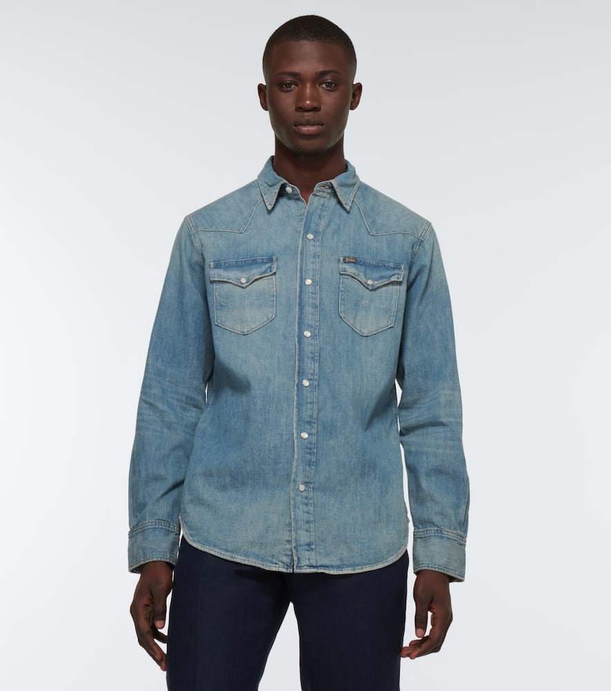 Cotton denim shirt