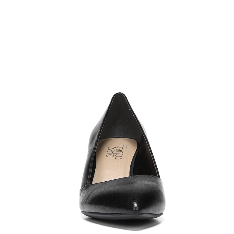 Women's Frankie Wedge Pump Shoes (Black Leather)