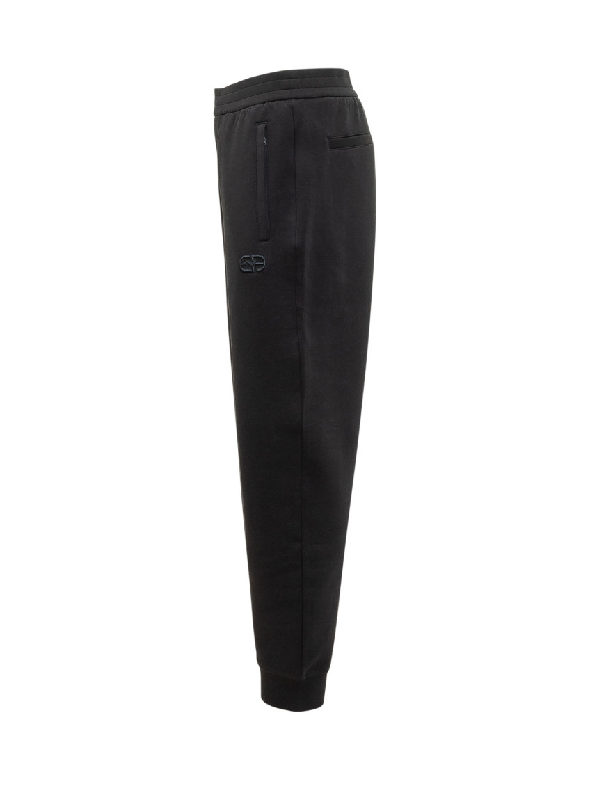 Black Tapered Joggers Pants