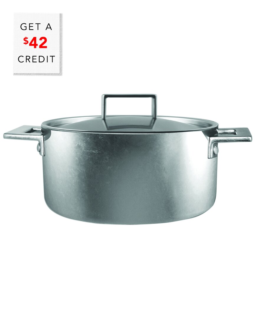 Attiva Pewter 20cm Stainless Steel Casserole With Lid with $42 Credit