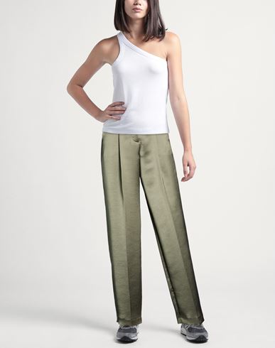 Woman Pants Military green Size 10 Polyester
