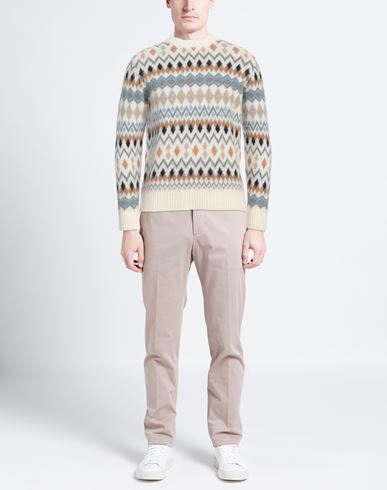 Man Sweater Ivory Size 42 Wool, Polyamide