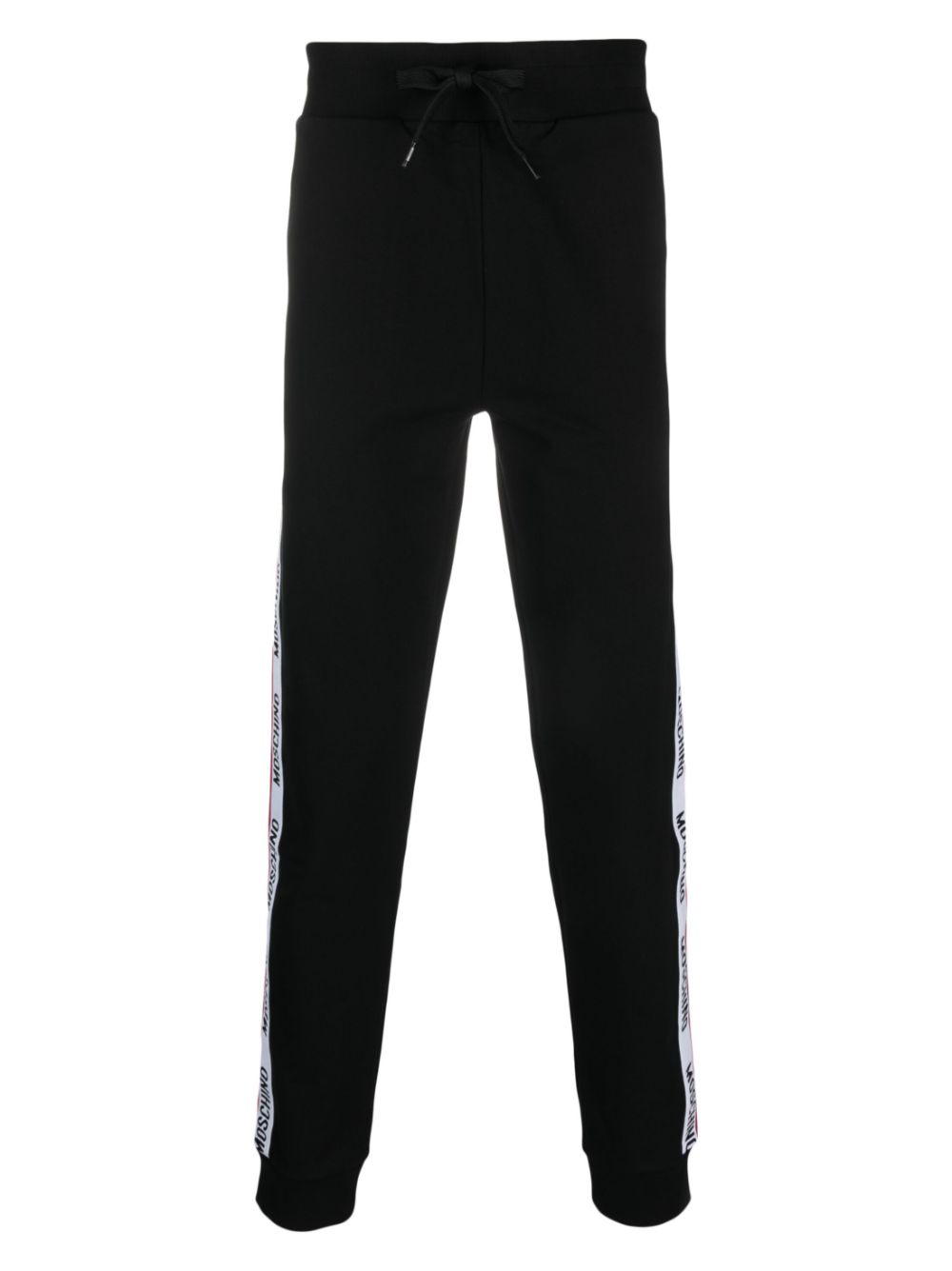 Logo-print cotton track pants - Black