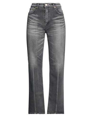 Tu Es Mon Trésor Woman Jeans Grey Size 26 Cotton, Polyester, Polyurethane