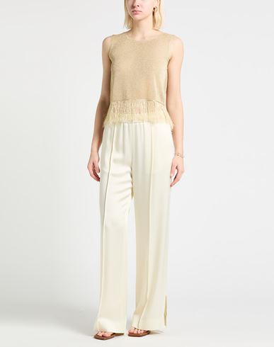 Woman Top Sand Size 6 Viscose, Metallic fiber