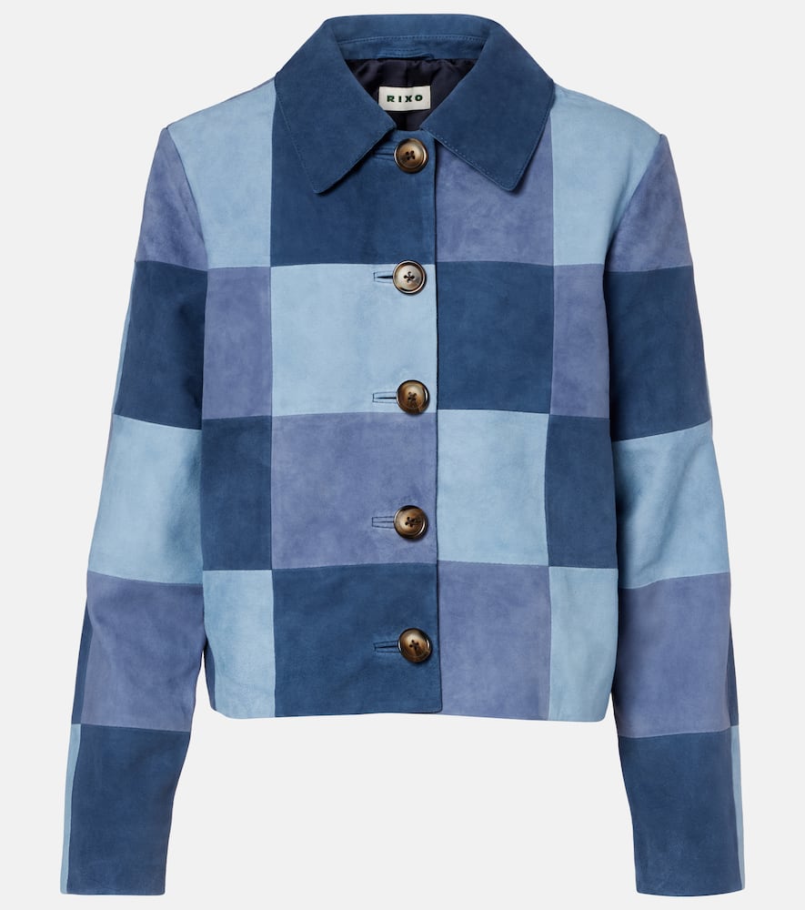 Patchwork suede jacket