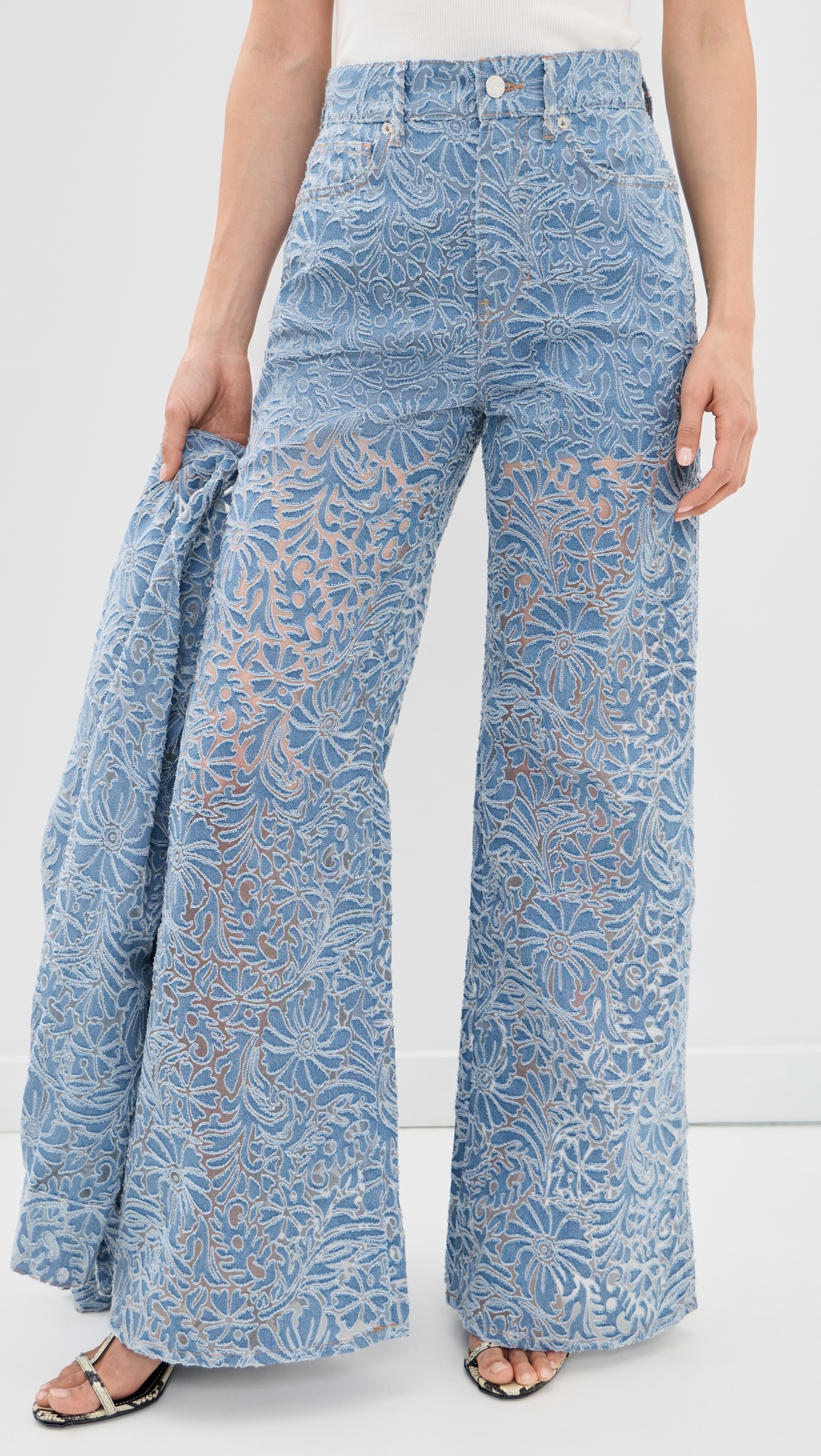 Taylor Floral Burnout Jeans Lkshre