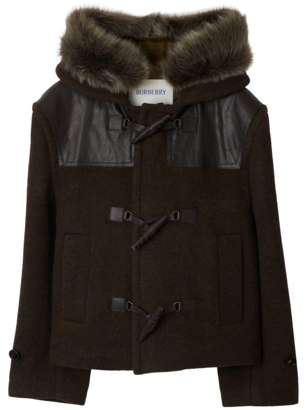 Wool duffle jacket - Brown