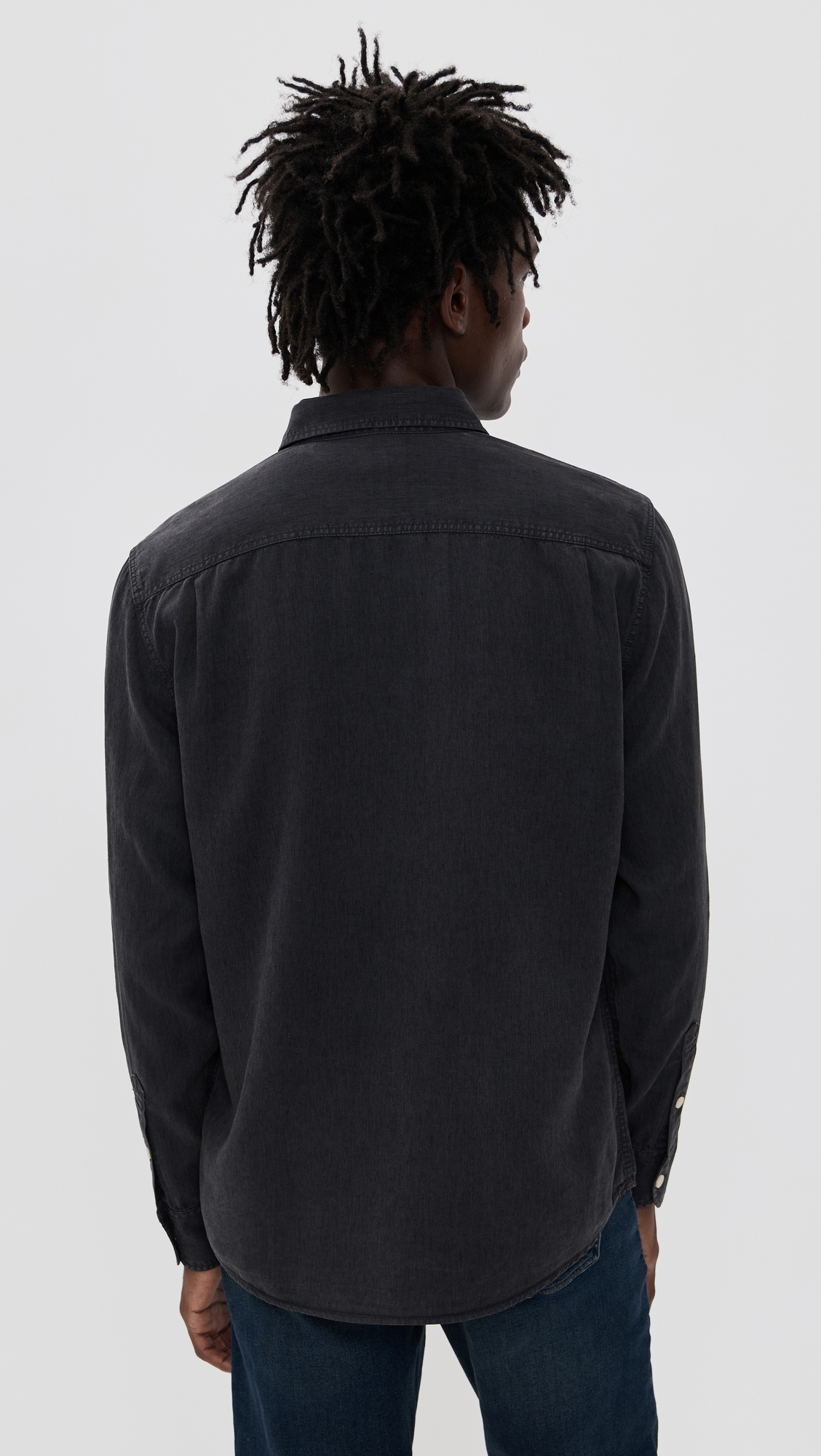 The Tried and True Chambray Workshirt Durango Black