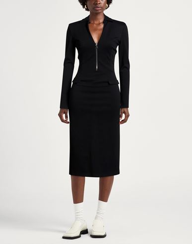Woman Midi dress Black Size 4 Viscose, Polyamide, Elastane