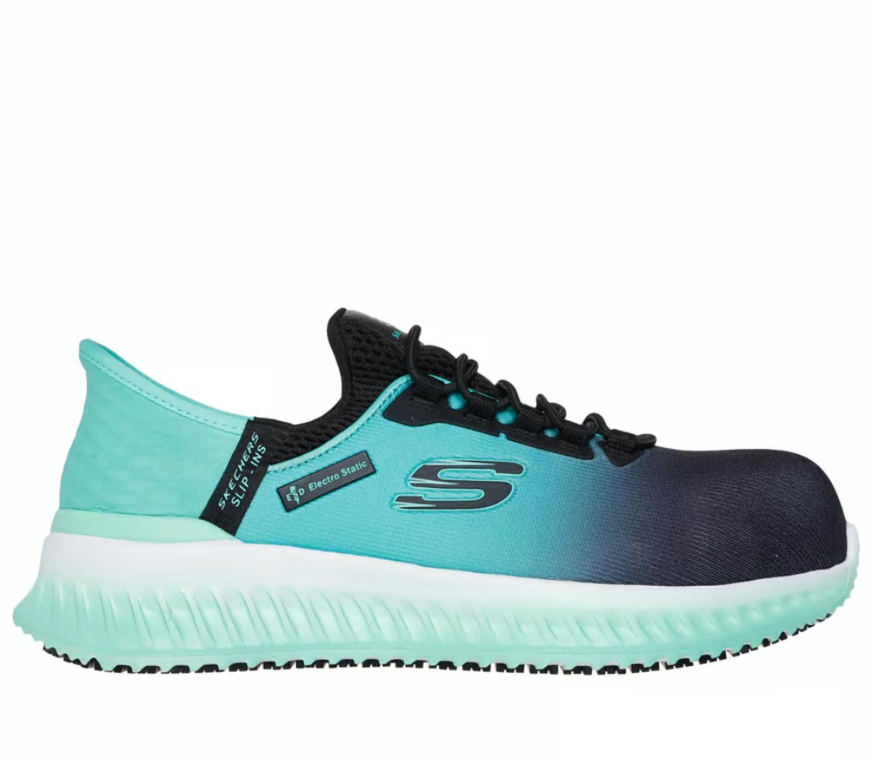 Women's Work Tilido Slip-Ins Shoes In Black/teal