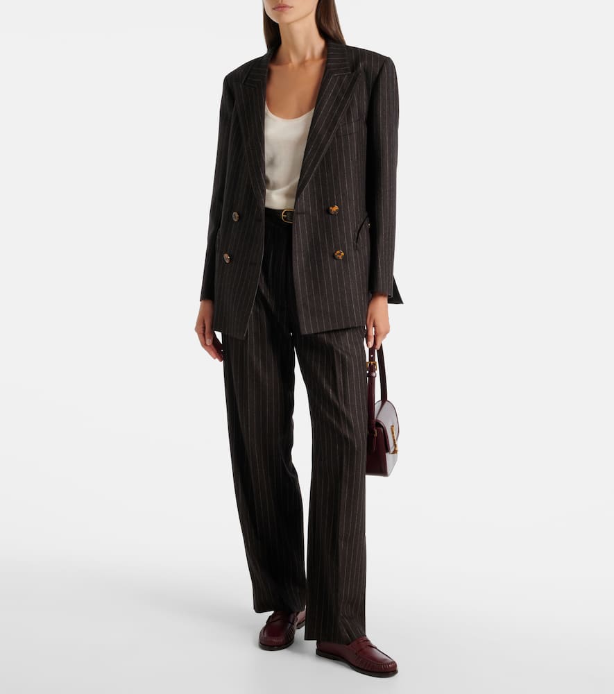 Blazé Milano Fox wool and cashmere straight pants