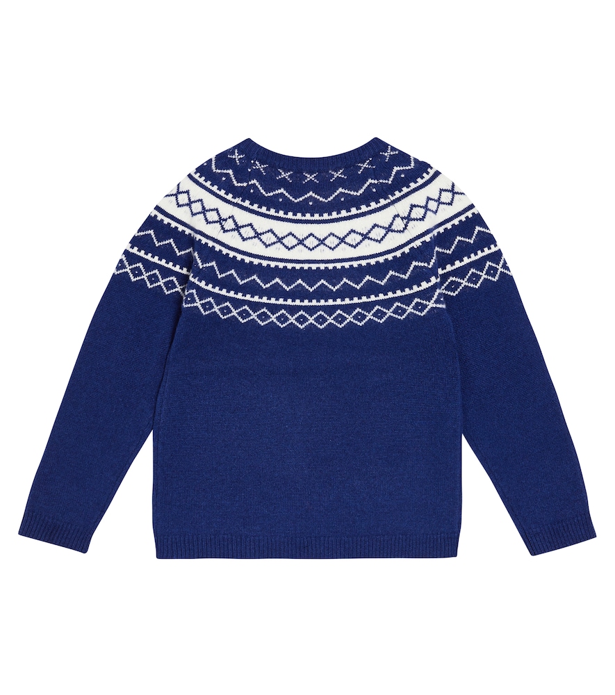 Jacquard wool sweater