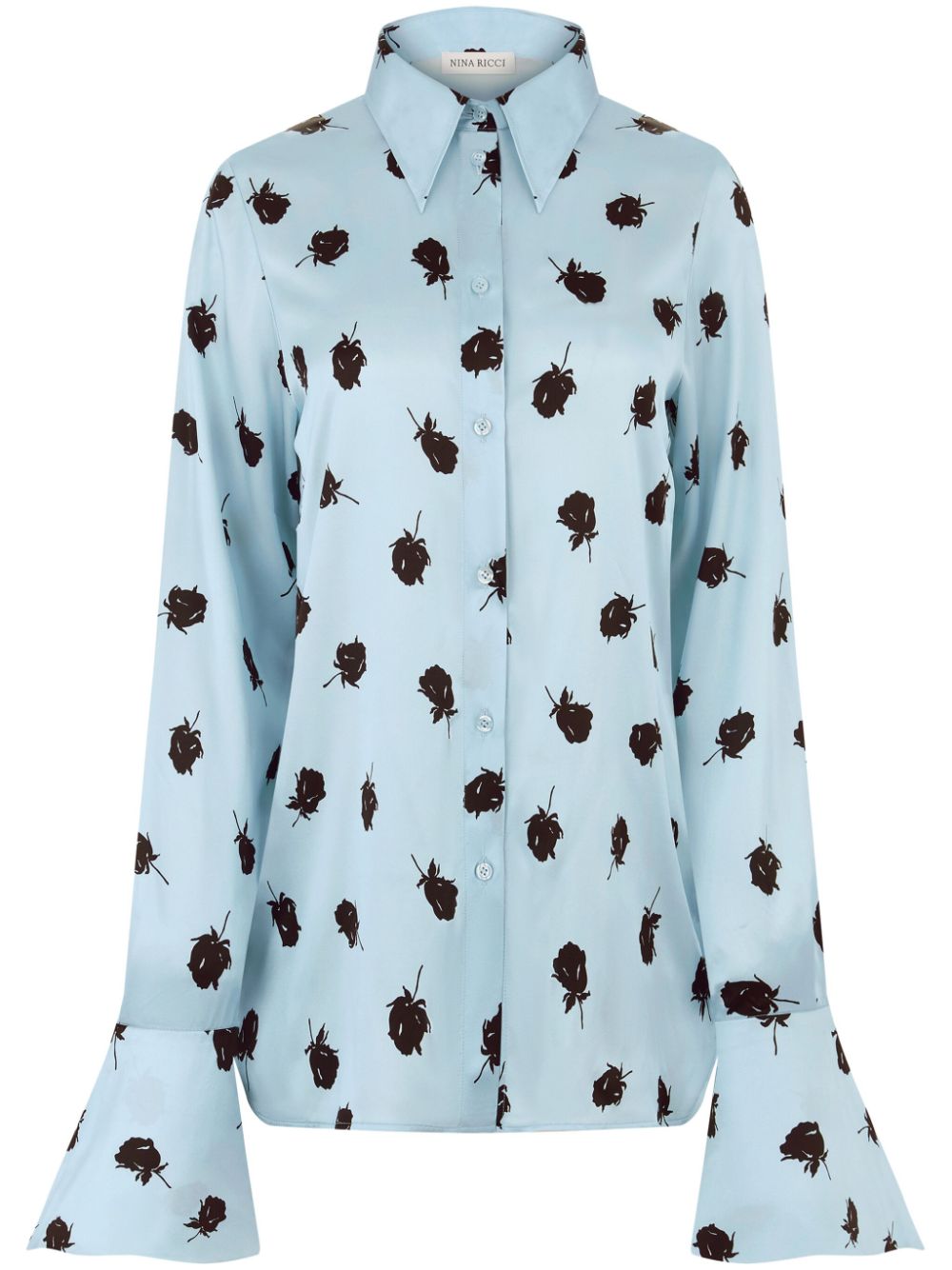 Floral-print shirt - Blue