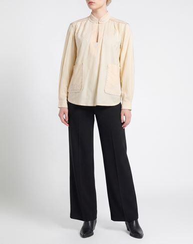 Woman Shirt Cream Size 1 Viscose, Polyamide