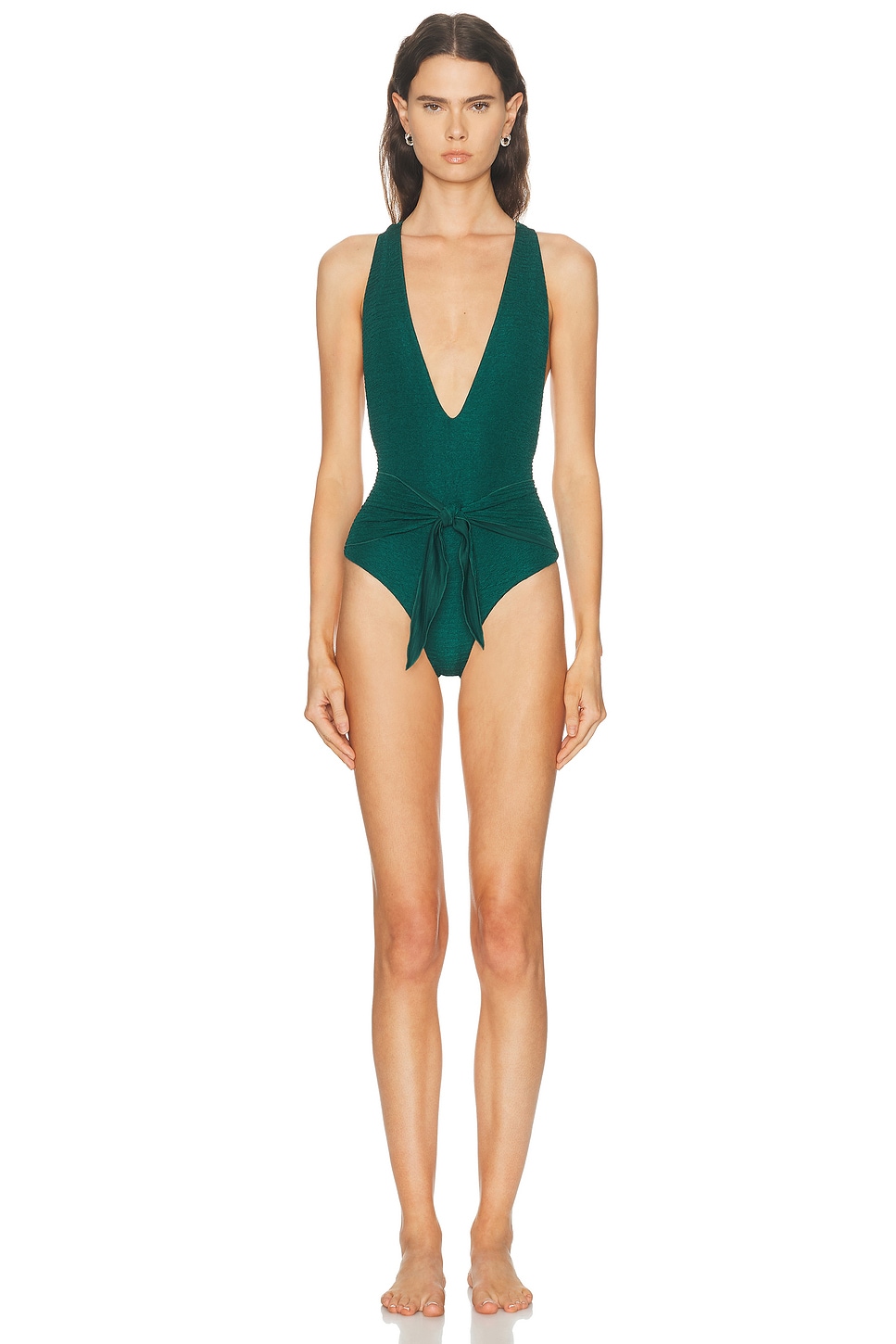 Juillet Georgia One Piece Swimsuit in Westbury Green - Green. M also in L