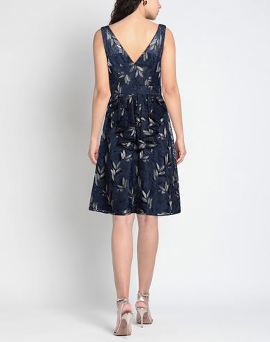 Woman Midi dress Midnight blue Size 18 Polyester, Lurex
