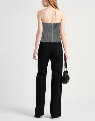 Woman Top Grey Size L Polyester, Viscose, Elastane