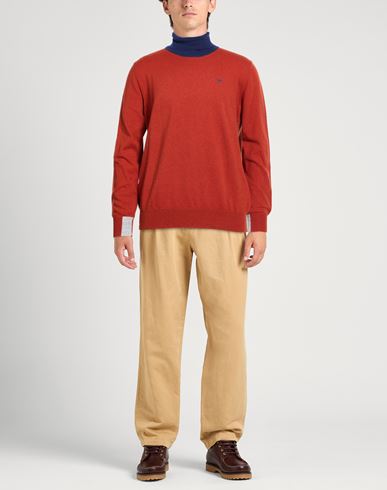 Man Turtleneck Rust Size XXL Polyamide, Viscose, Wool, Cashmere