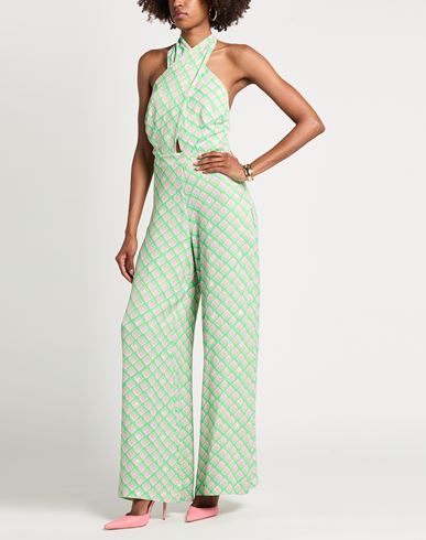 Woman Jumpsuit Light green Size XS Polyester, Elastane