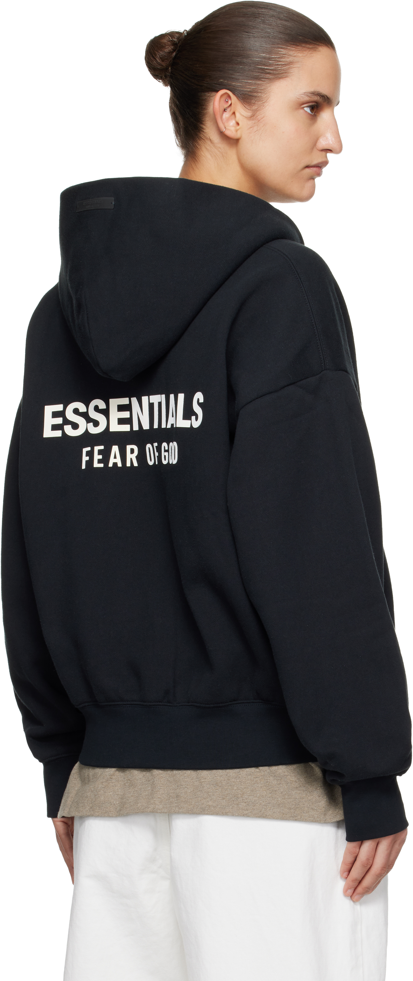 Black Classic Zip-Up Hoodie