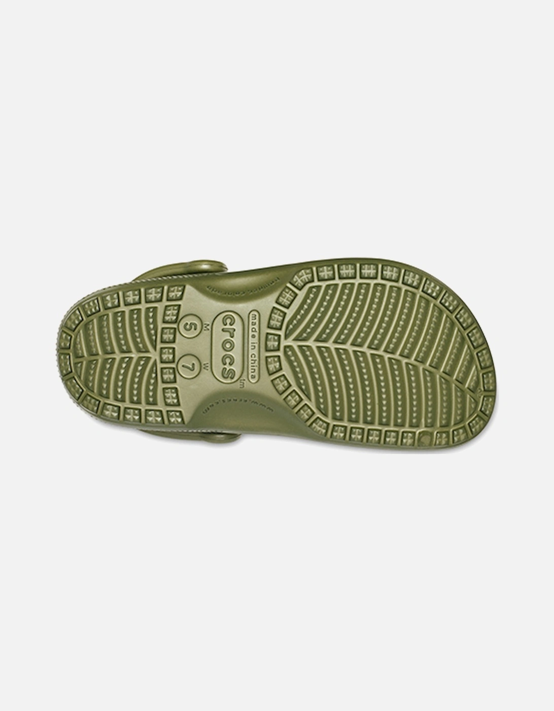 Crocs Unisex Classic Clog Army Green - Size: 5/5.5/6/7/6.5/6