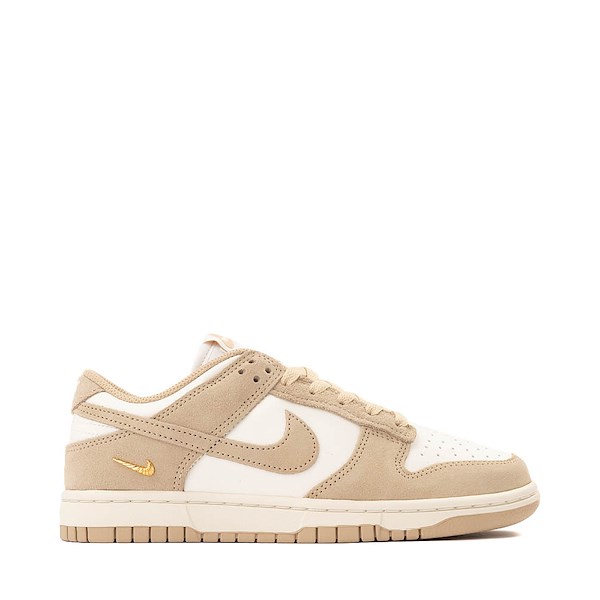 Womens Nike Dunk Low Athletic Shoe - Sail / White / Metallic Gold / Linen