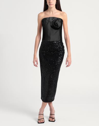 Woman Top Black Size 8 Polyester