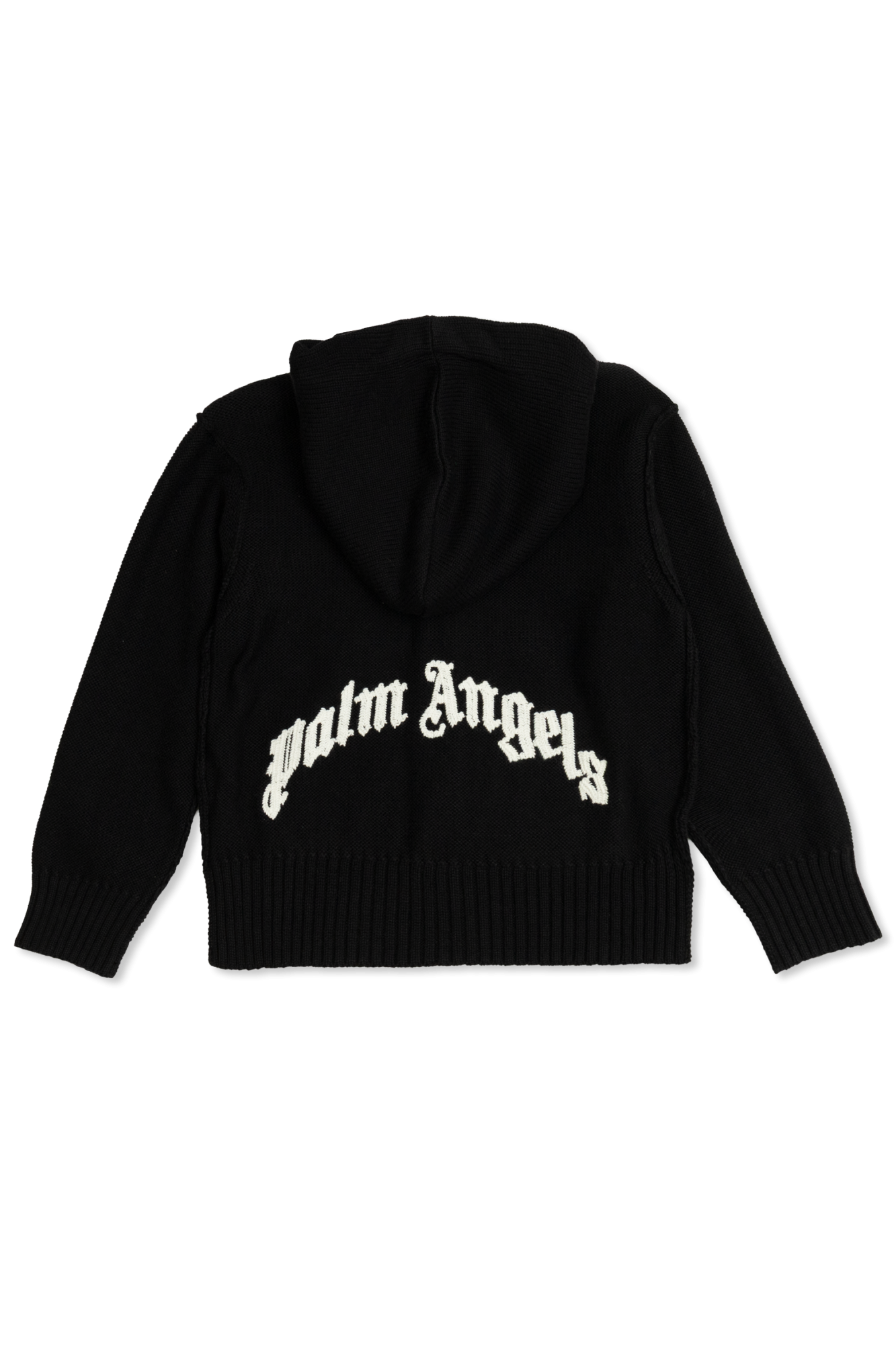 Cardigan With Wool Trim, Unisex, Black