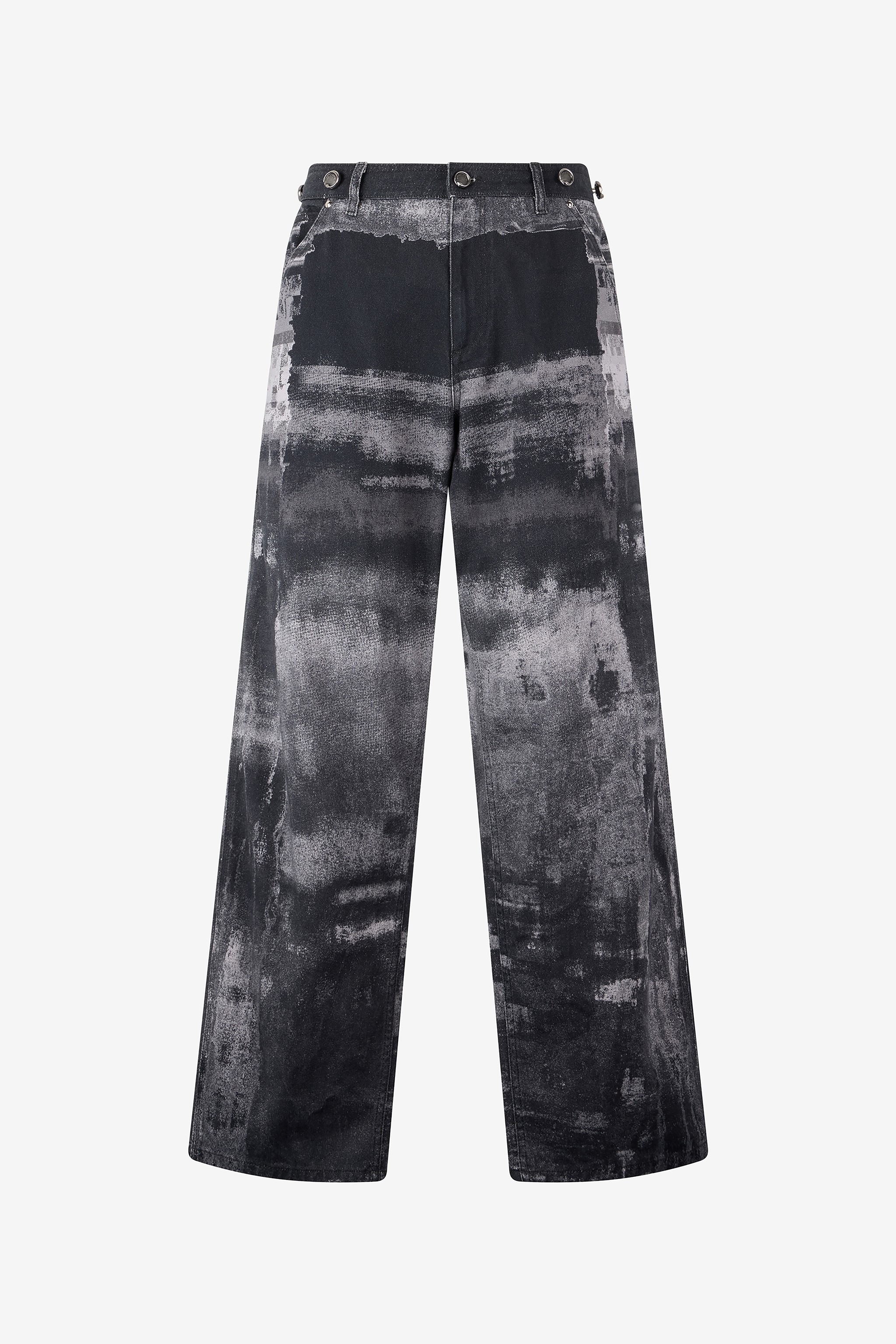Pure Cotton Pants With A Used Effect