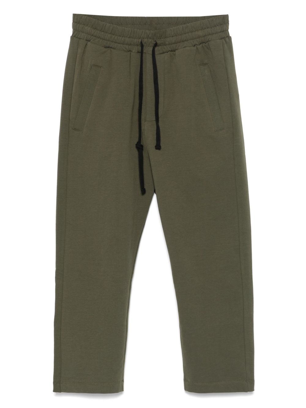 Cropped jersey pants - Green