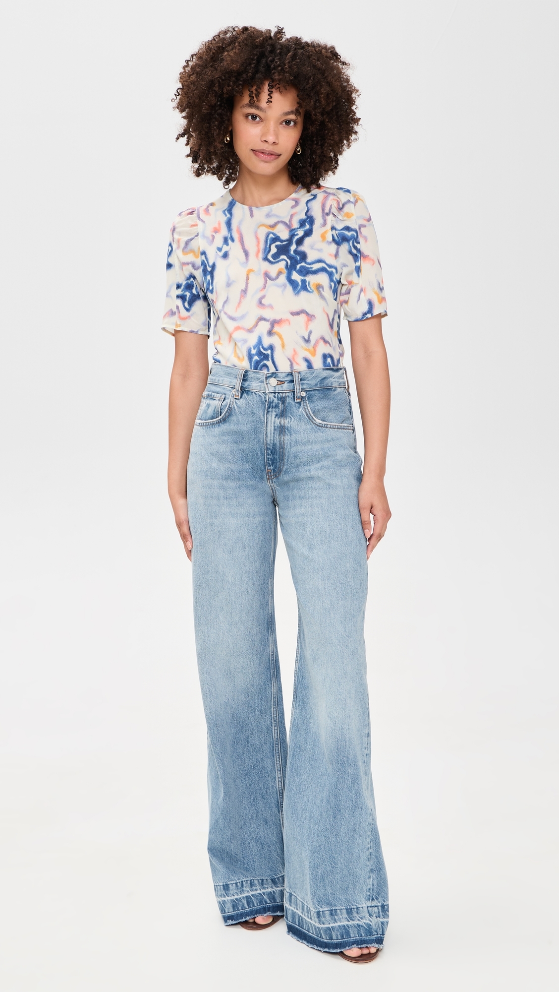 Corine Silk Top Prism